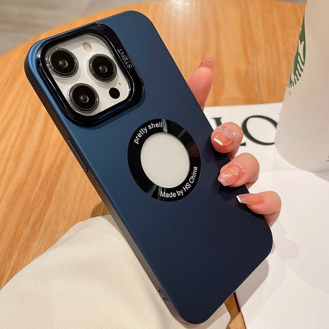 Lens Cover Stand Logo iPhone Case