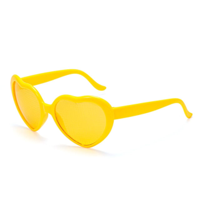 Love Heart Shaped Diffraction Glasses