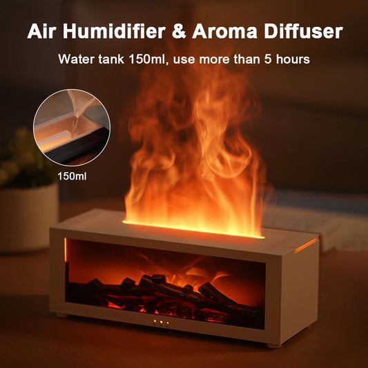 Fireplace Humidifier Flame Diffuser