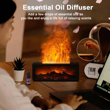 Fireplace Humidifier Flame Diffuser