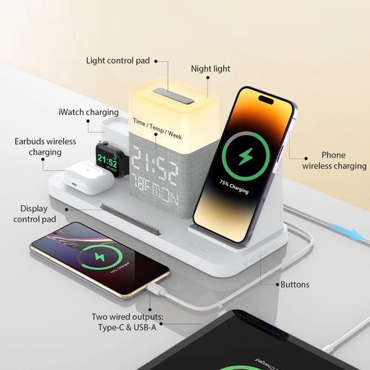 6 in 1 Wireless Charging Station