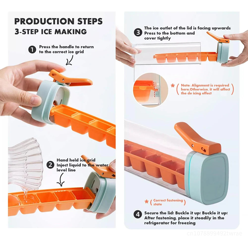 Quick Press Ice Cube Tray