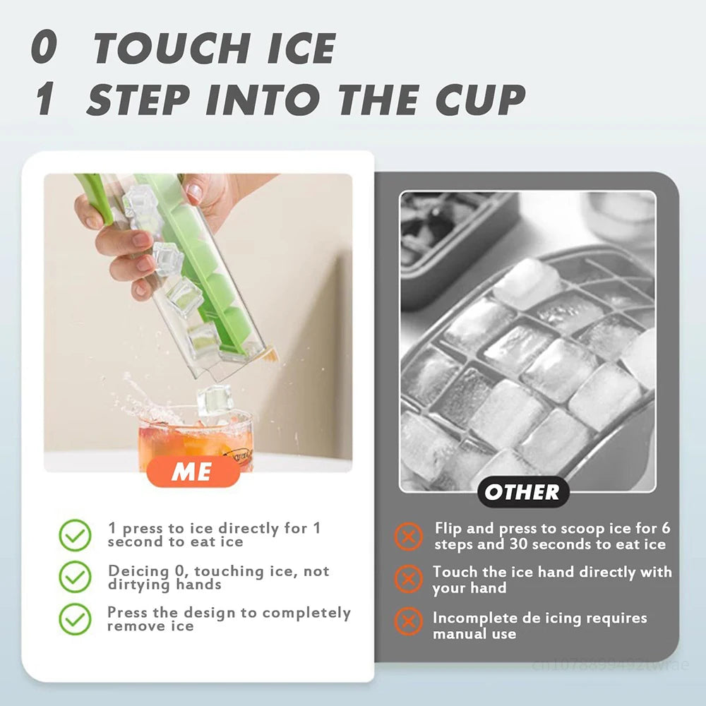 Quick Press Ice Cube Tray