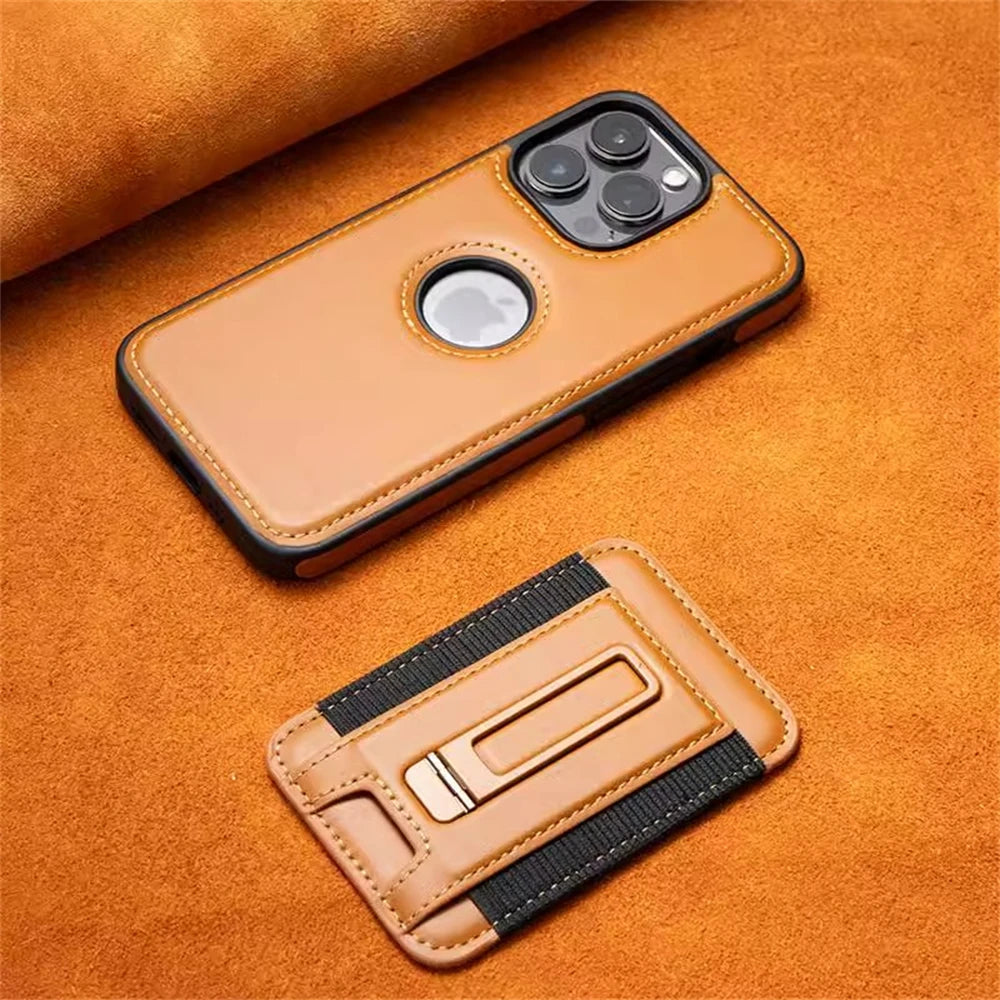 WalletStand Magnetic Leather Phone Case