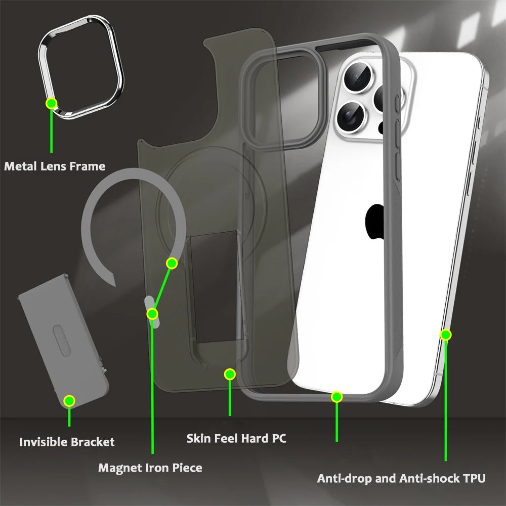 Magnetic KickStand Shockproof Phone Case