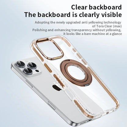 360° Rotating Stand HD Transparent Phone Case