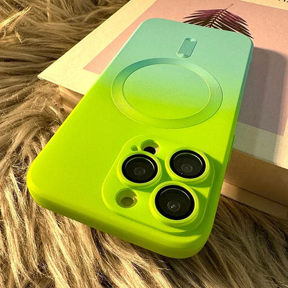 Gradient Magnetic Lens Cover iPhone Case