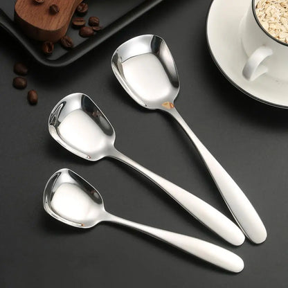 Square Head Stainless Steel Spoon