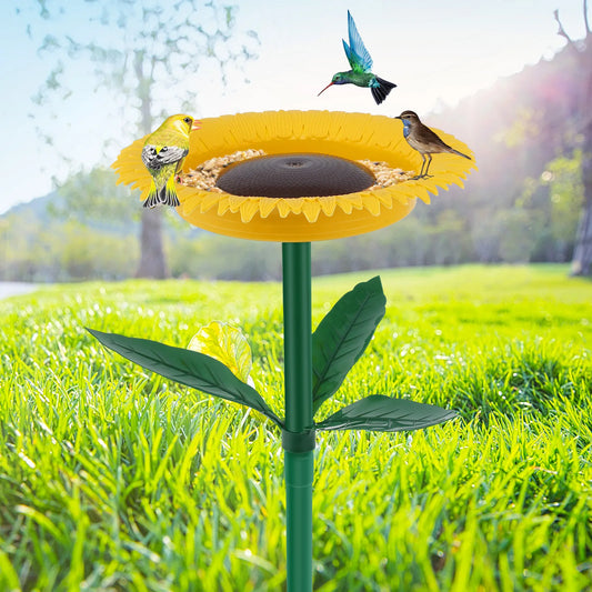 Sunflower Bird Outdoor Feeder