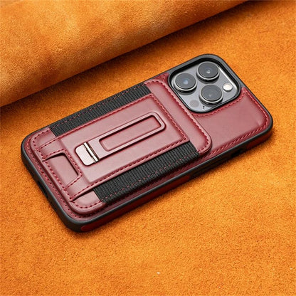 WalletStand Magnetic Leather Phone Case