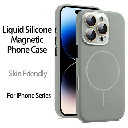 Liquid Silicone Magnetic Crystal Lens Phone Case