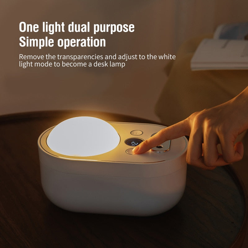 Projection Light Air Humidifier Wireless Ultrasonic Aroma Diffuser