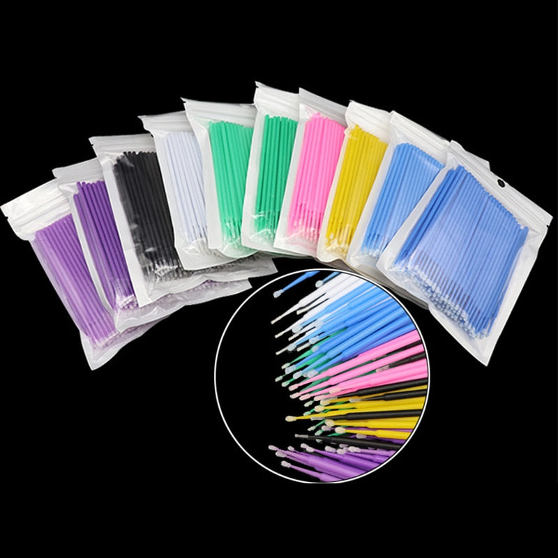 Cosmetic Micro Brush (100pcs)