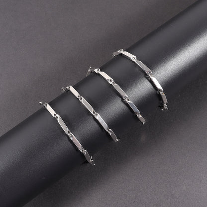 Men's Rhombus Punk Necklace Stainless Steel