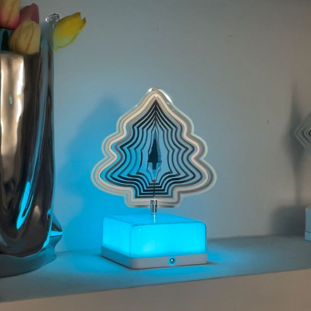 3D Metal Wind Spinner Lamp