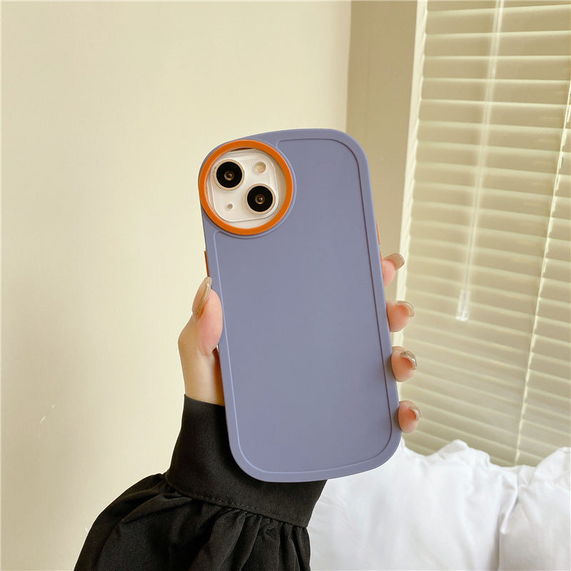Contrast Circle Lens Matte Mobile Phone Case
