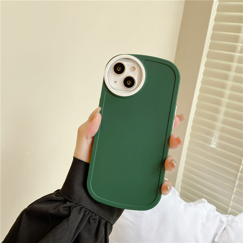 Contrast Circle Lens Matte Mobile Phone Case
