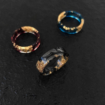 Resin Gold Foil Ring