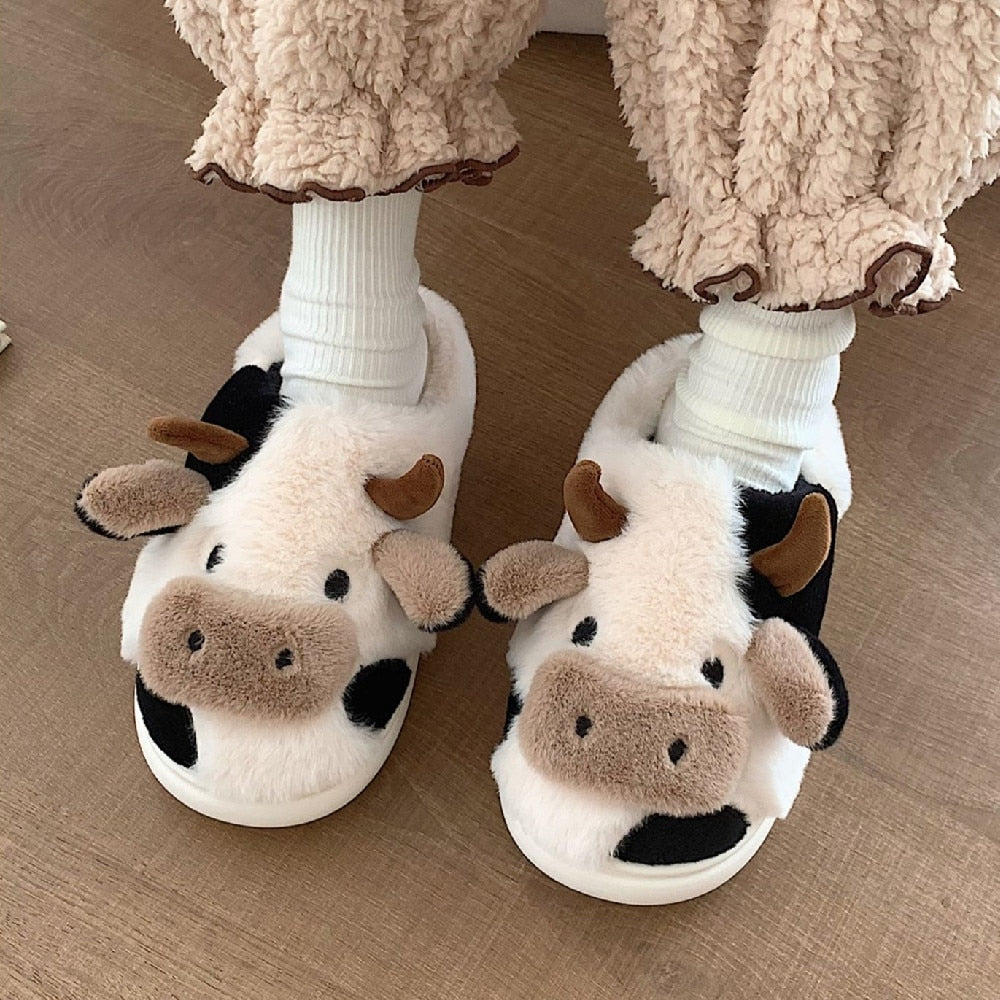 Cow slippers hot sale for adults