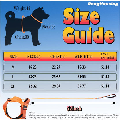 Dog Harness and Retractable Leash Set All-in-One