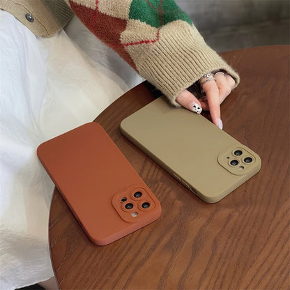 Earth Tones Camera Lens Protection Phone Case