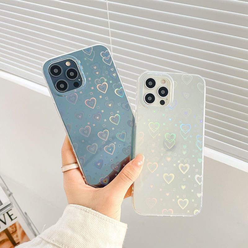 Aurora Hearts iPhone Case