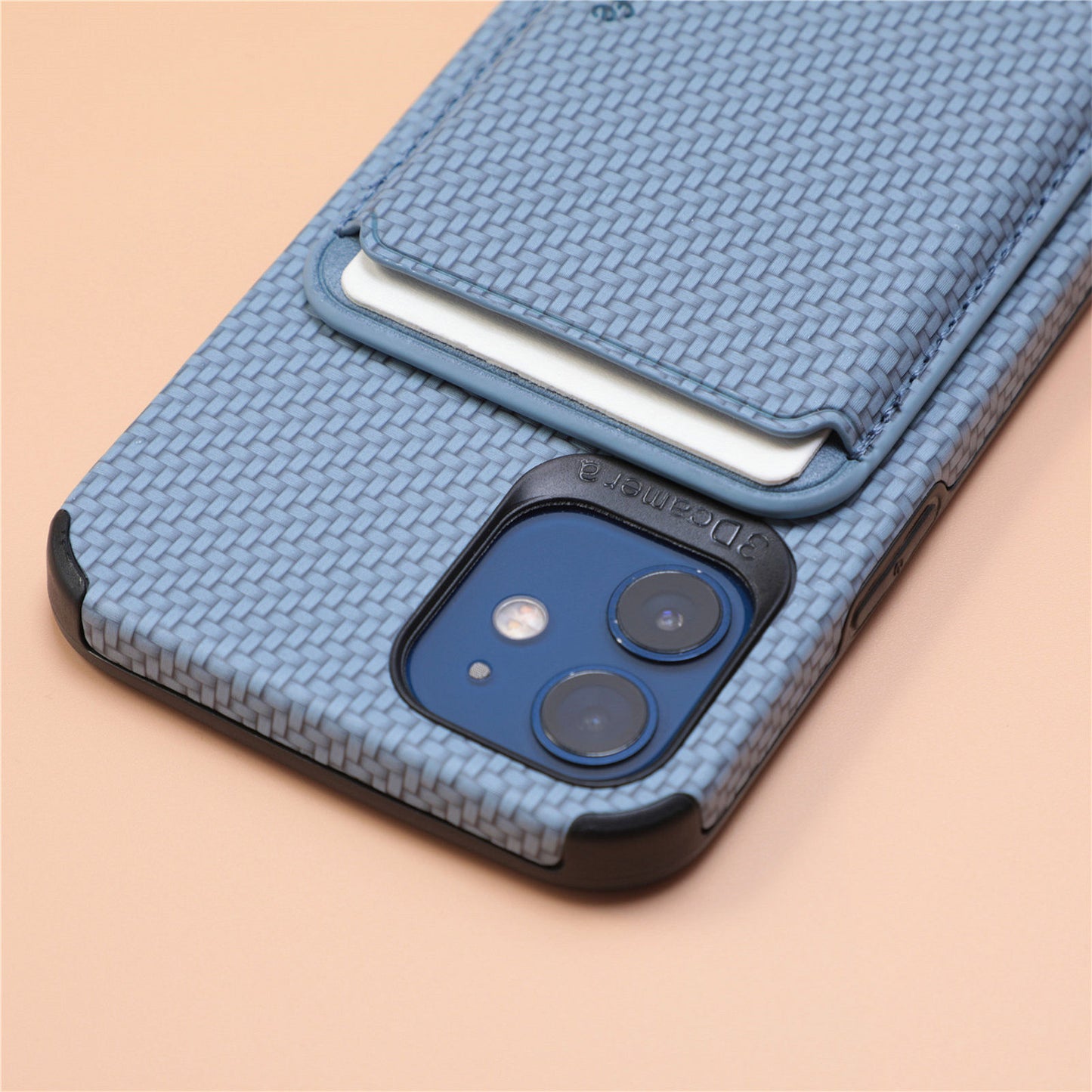 Leather Fiber Phone Case with Magnetic Card Holder