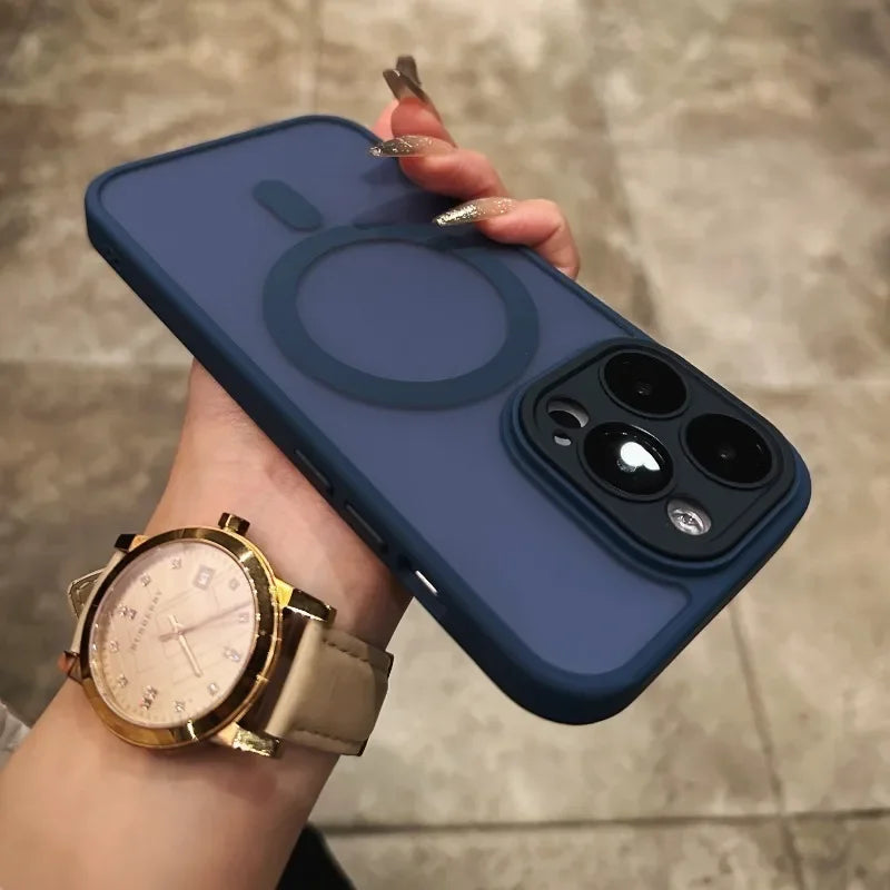 Matte Translucent Bumper Lens Cover iPhone Case