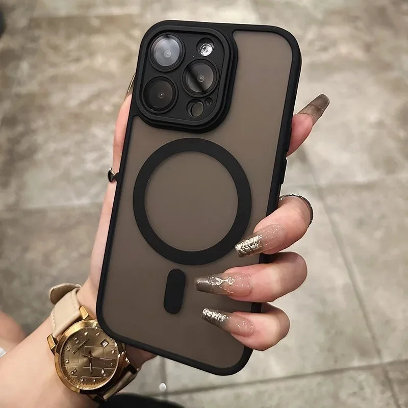 Matte Translucent Bumper Lens Cover iPhone Case