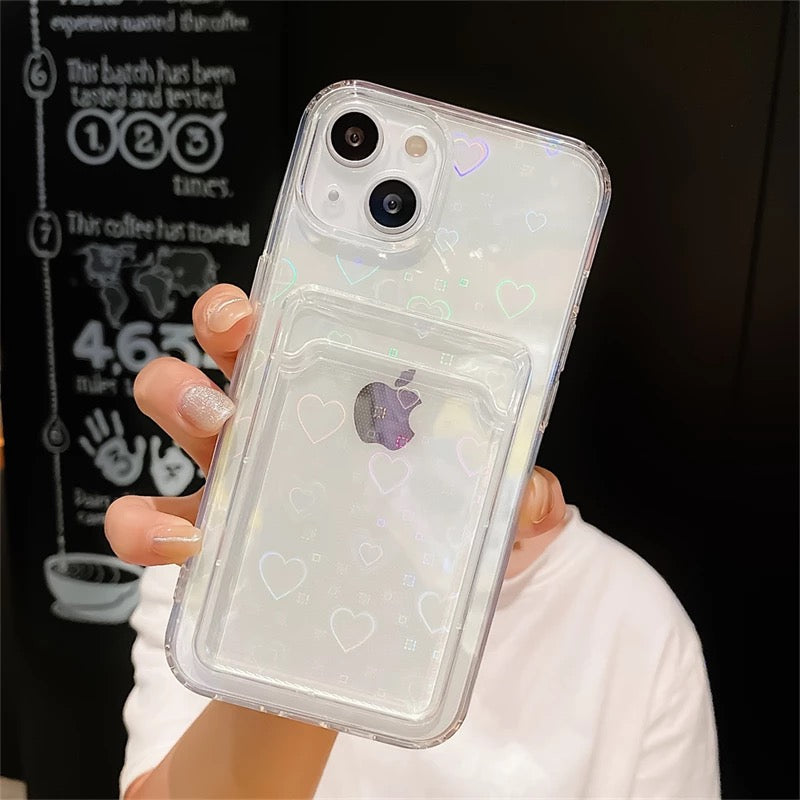 Aurora Hearts iPhone Case