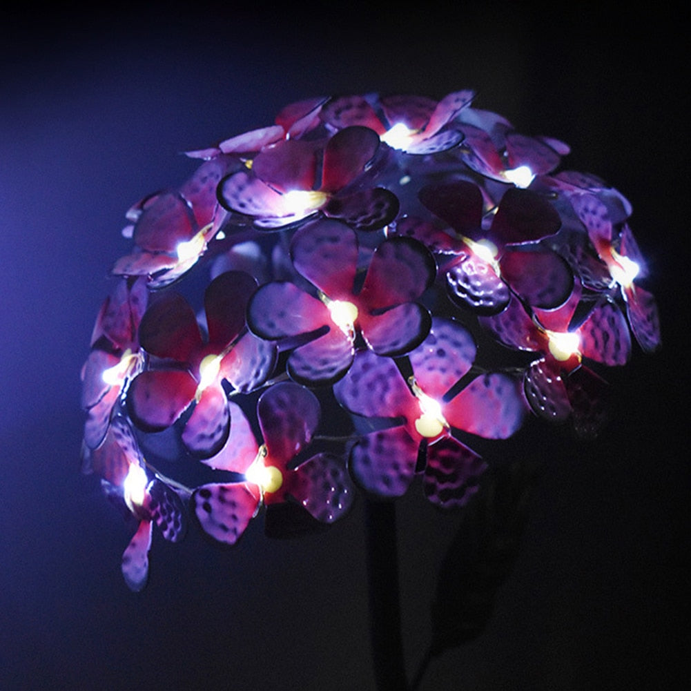 Hydrangea Flower Solar Garden Light
