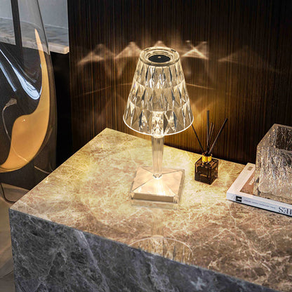 Crystal Glass LED Table Lamp