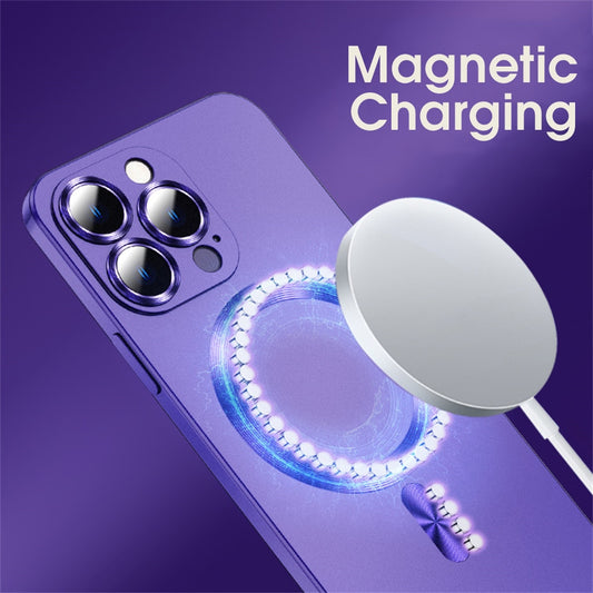 Liquid Silicone Magnetic iPhone Case Lens Protection