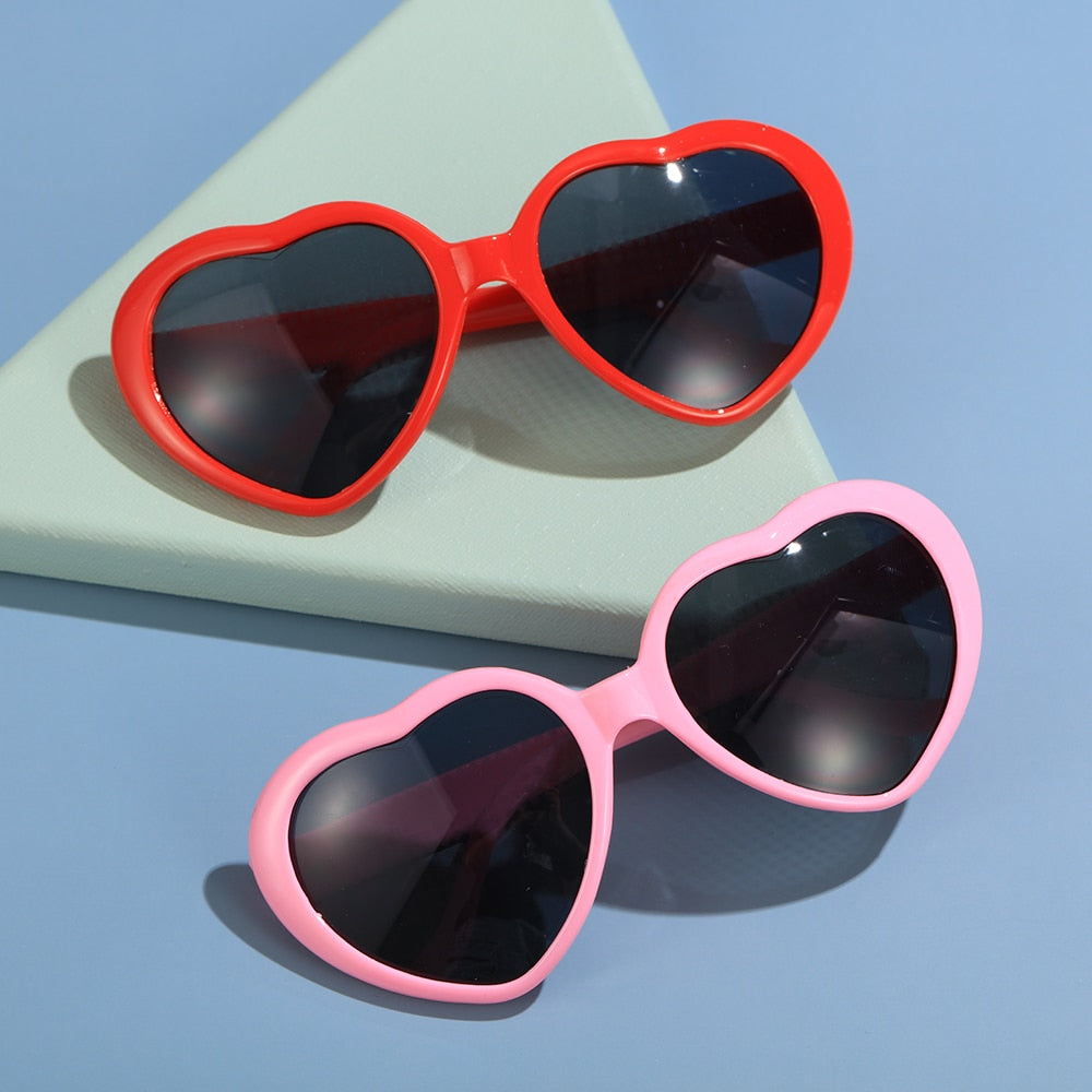 Love Heart Shaped Diffraction Glasses
