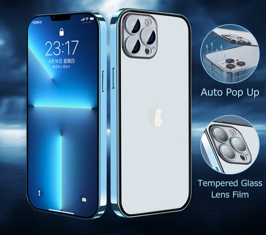 Aluminum Frame Lens Protection iPhone Case