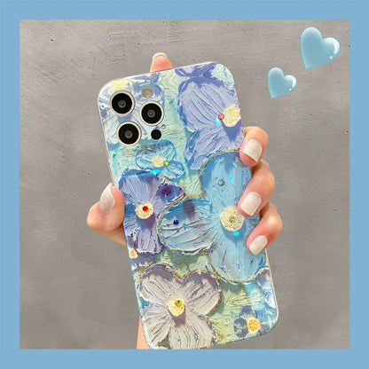 Glitter Floral iPhone Case