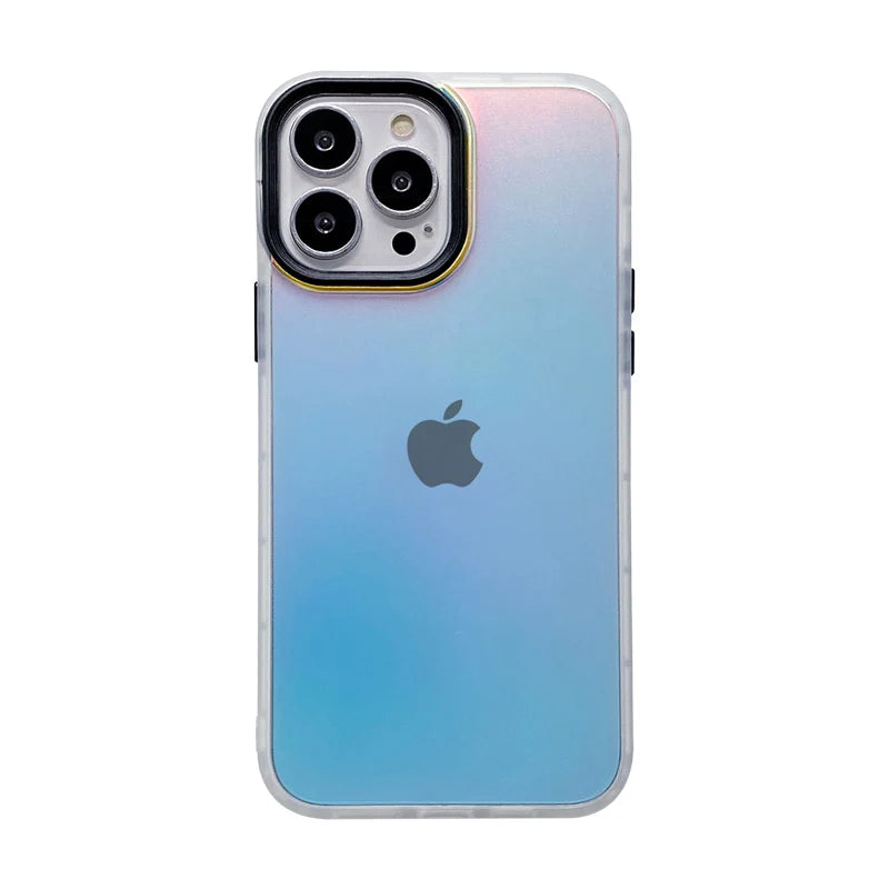Laser Aurora Matte Transparent iPhone Case