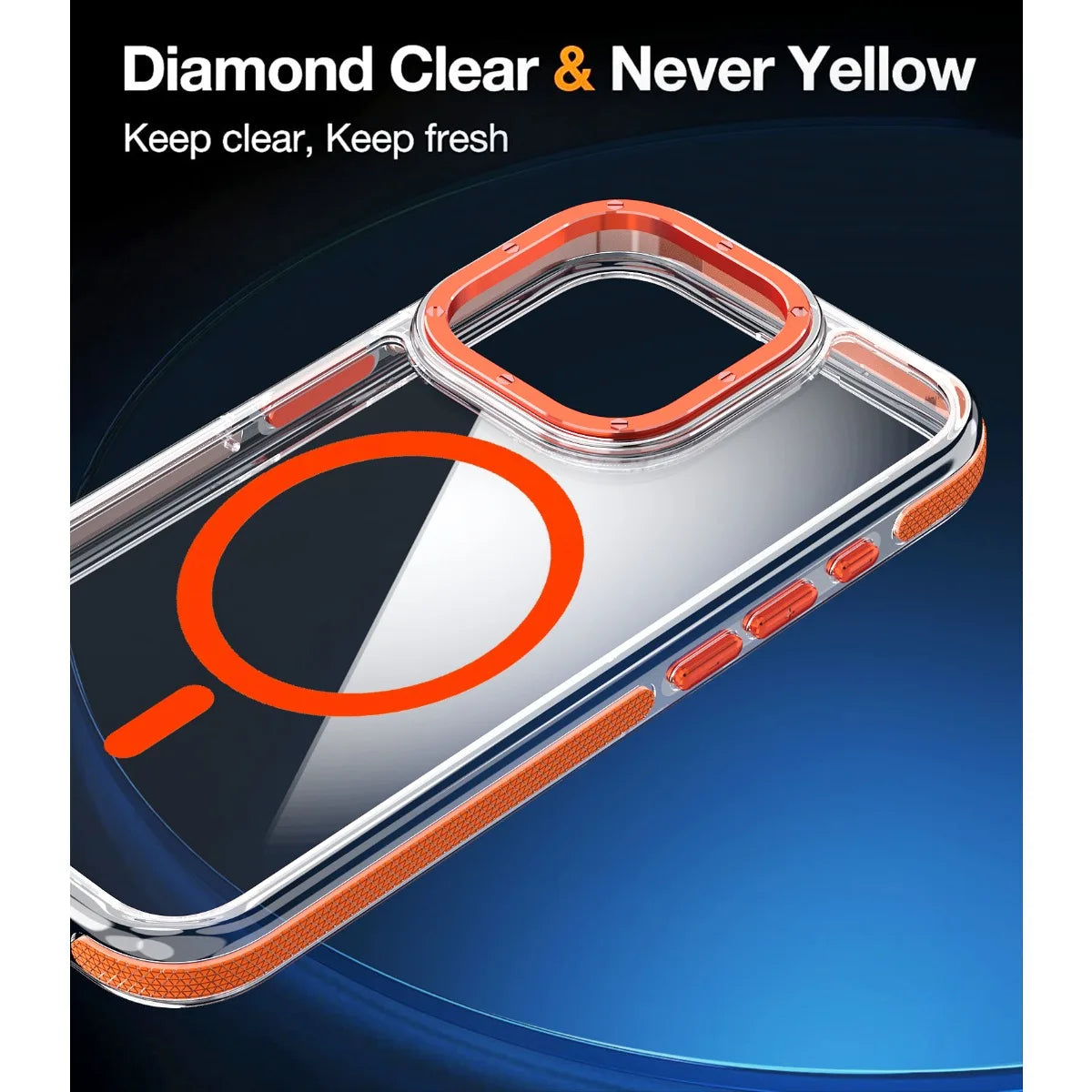 DiamondClear Shockproof iPhone Case