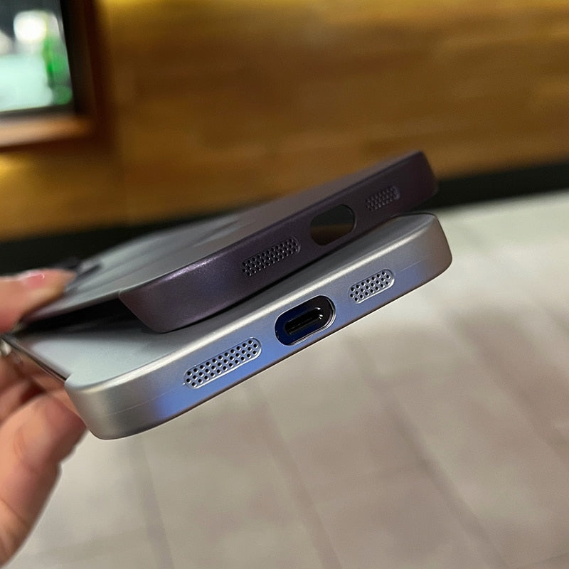 Frameless Matte PC Ultra Thin iPhone Case Magsafe