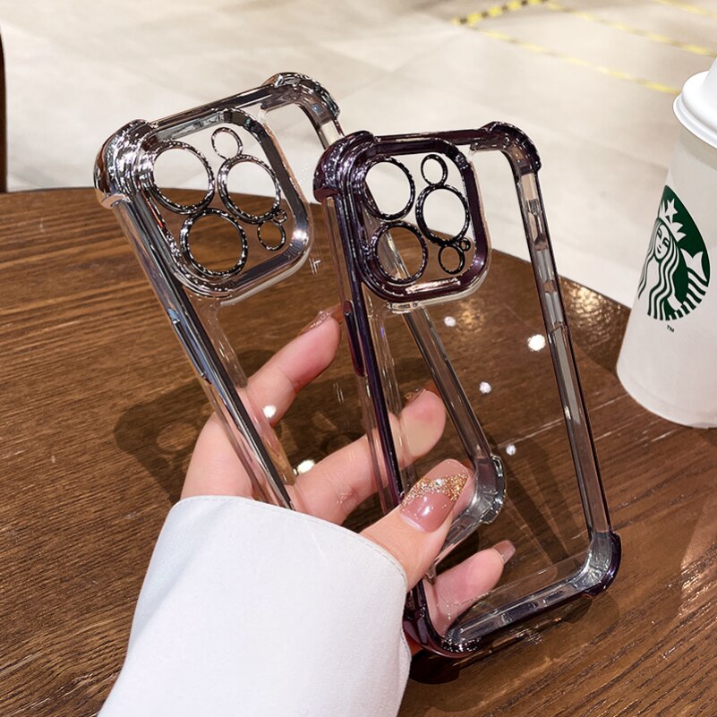 Transparent Armor Shockproof iPhone Case