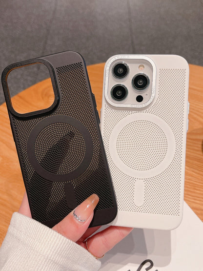 Breathable Mesh Magnetic Magsafe iPhone Case