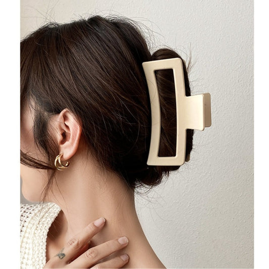 Matte Oversized Square Hair Claw Clip