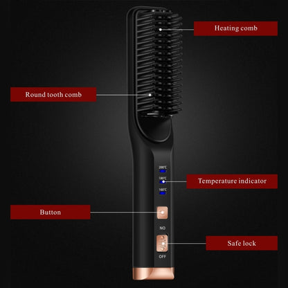 Hair Straightener Brush Wireless