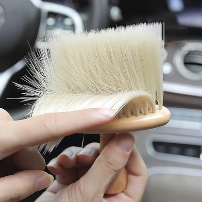 Car Interior Dust Wooden Brush