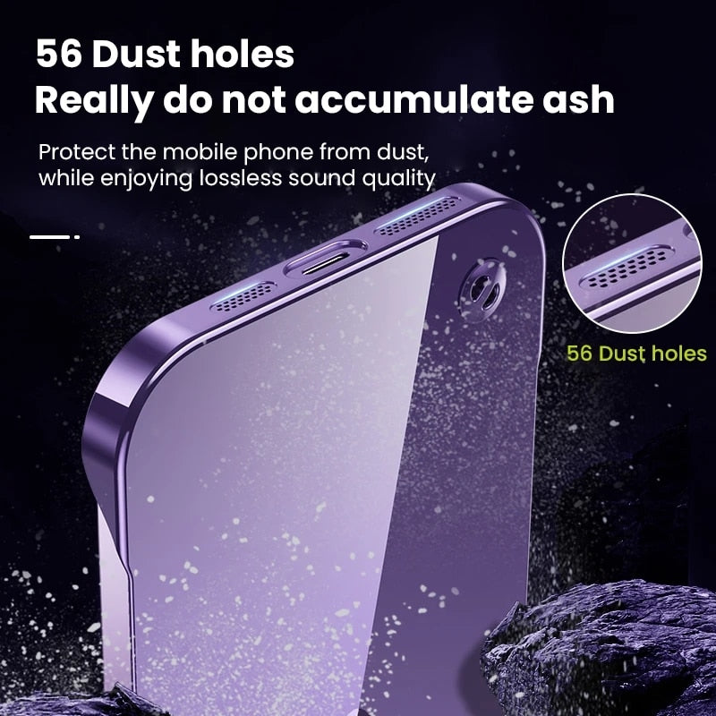 Transparent Hard PC Borderless iPhone Case Camera Cover