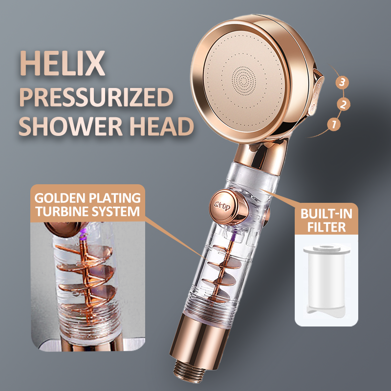 Helix Turbocharged Shower Head