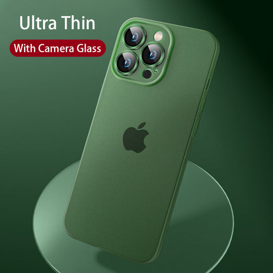 Frosted Matte Lens Protector Phone Case