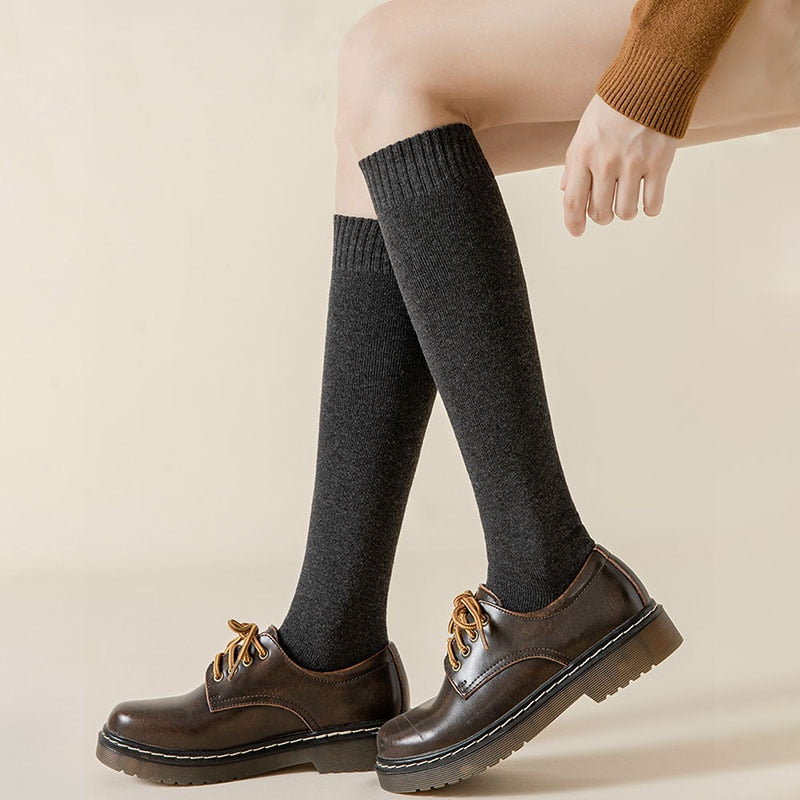 Women Warm Thick Long Cotton Socks