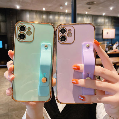 Electroplated Wrist Strap Phone Case
