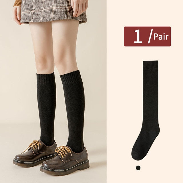 Women Warm Thick Long Cotton Socks